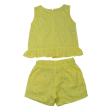 Conjunto Feminino Blusa e Shorts Bordado Flores 425735 - Vrasalon