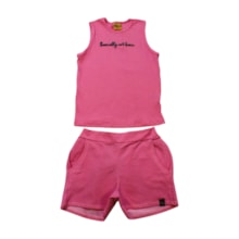 Conjunto Feminino Blusa e Shorts Canelado 25174 - Rollu