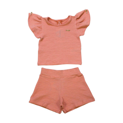 Conjunto Feminino Blusa e Shorts com Pérolas 17531 - Teddy 