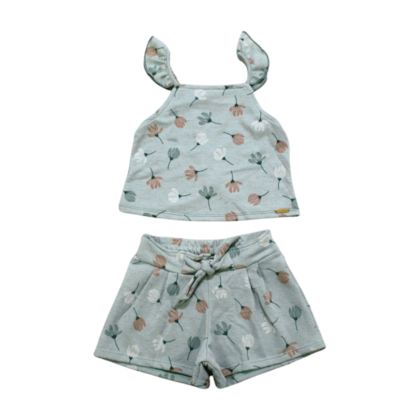 Conjunto Feminino Blusa e Shorts em Moletinho de Linho 73075 - Colorittá