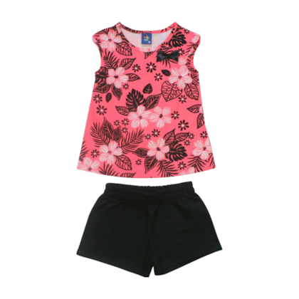 Conjunto Feminino Blusa e Shorts Estampa Sortidas 9000791 - Pipa