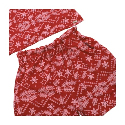 Conjunto Feminino Blusa e Shorts Estampado 25334 - Two Colors