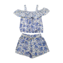 Conjunto Feminino Blusa e Shorts Estampado 37373 - Alakazoo 