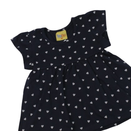 Conjunto Feminino Blusa e Shorts Estampado Corações 27060 - Rollu