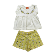 Conjunto Feminino Blusa e Shorts Estampado Flores 17516 - Teddy 