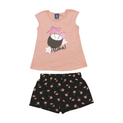 Conjunto Feminino Blusa e Shorts Estampas Sortidas 9000716 - Pipa 