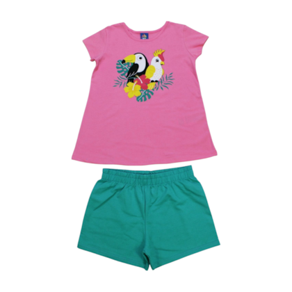 Conjunto Feminino Blusa e Shorts Estampas Sortidas 9000728 - Pipa