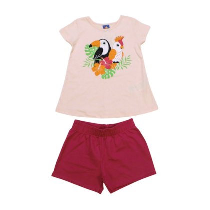 Conjunto Feminino Blusa e Shorts Estampas Sortidas 9000728 - Pipa