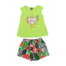 Conjunto Feminino Blusa e Shorts Estampas Sortidas 9000768 - Pipa 