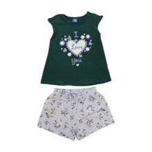 Conjunto Feminino Blusa e Shorts Estampas Sortidas 9000768 - Pipa 