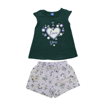 Conjunto Feminino Blusa e Shorts Estampas Sortidas 9000768 - Pipa