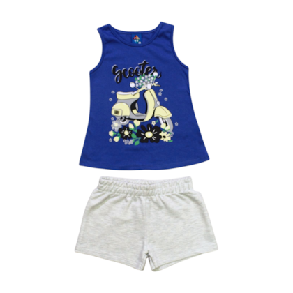 Conjunto Feminino Blusa e Shorts Estampas Sortidas 9000858 - Pipa