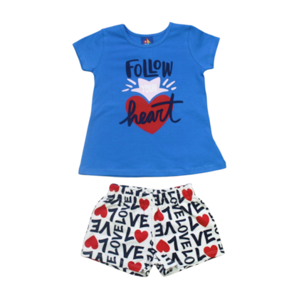 Conjunto Feminino Blusa e Shorts Estampas Sortidas 9000873 - Pipa