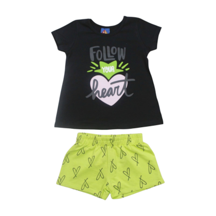 Conjunto Feminino Blusa e Shorts Estampas Sortidas 9000873 - Pipa