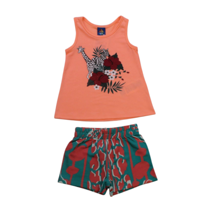 Conjunto Feminino Blusa e Shorts Estampas Sortidas 9000875 - Pipa