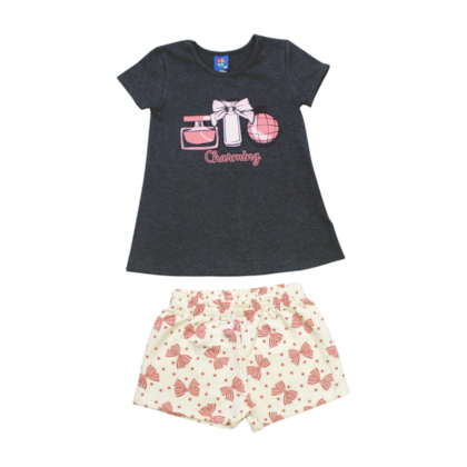 Conjunto Feminino Blusa e Shorts Estampas Sortidas 9000876 - Pipa