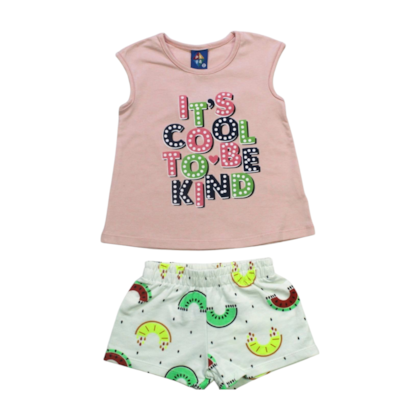 Conjunto Feminino Blusa e Shorts Estampas Sortidas 9001326 - Pipa