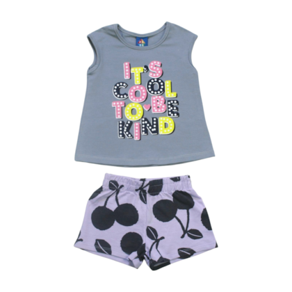 Conjunto Feminino Blusa e Shorts Estampas Sortidas 9001326 - Pipa