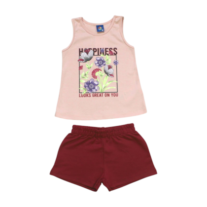 Conjunto Feminino Blusa e Shorts Estampas Sortidas 9001327 - Pipa