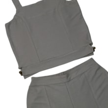 Conjunto Feminino Blusa e Shorts Flamê A0445 - H!ts