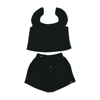 Conjunto Feminino Blusa e Shorts Jacquard J90090 - b.Joe 