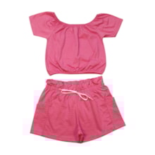 Conjunto Feminino Blusa e Shorts Poá com Bolso 5265 - Bicho Bagunça