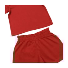 Conjunto Feminino Blusa e Shorts Poá Liso 3391 - Bicho Bagunça