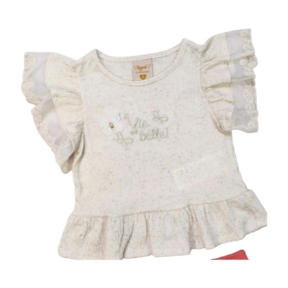 Conjunto Feminino Blusa e Shorts Saia com Botões 37111 - Angerô