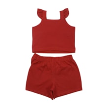 Conjunto Feminino Blusa e Shorts Saia com Strass A5287 - Alakazoo