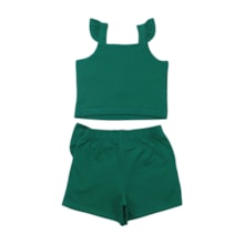 Conjunto Feminino Blusa e Shorts Saia com Strass A5287 - Alakazoo 