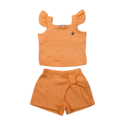 Conjunto Feminino Blusa e Shorts Saia Jacquard 37603 - Alakazoo