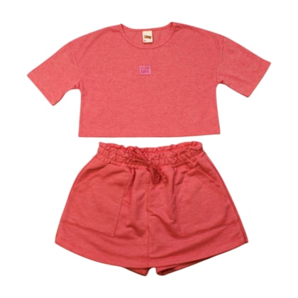 Conjunto Feminino Blusa e Shorts Saia Molinê 9267 - Livy