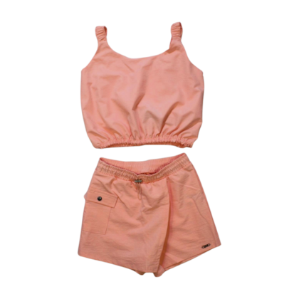 Conjunto Feminino Blusa e Shorts Saia Tecido com Cordão J90089 - b.Joe 