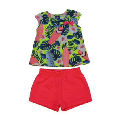 Conjunto Feminino Blusa e Shorts Sortido 9000562 - Pipa 