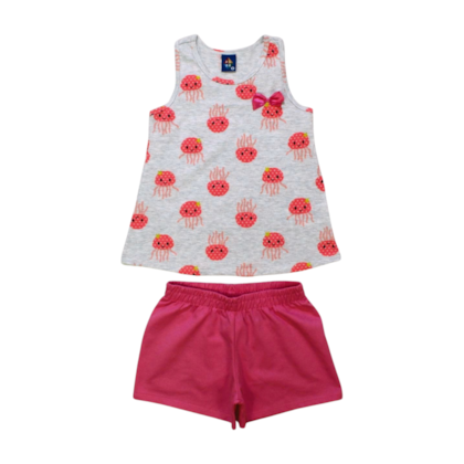 Conjunto Feminino Blusa e Shorts Sortido 9000578 - Pipa 