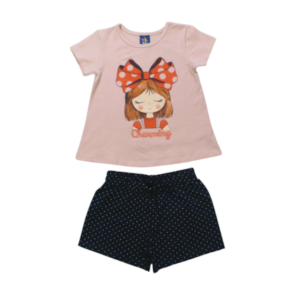 Conjunto Feminino Blusa e Shorts Sortido 9000581 - Pipa 