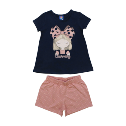 Conjunto Feminino Blusa e Shorts Sortido 9000581 - Pipa 