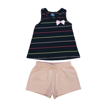 Conjunto Feminino Blusa e Shorts Sortido 9000614 - Pipa 