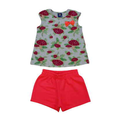 Conjunto Feminino Blusa e Shorts Sortido 9000620 - Pipa 