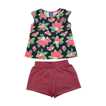 Conjunto Feminino Blusa e Shorts Sortido 9000620 - Pipa 