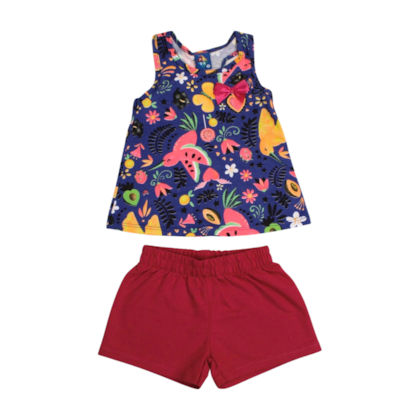 Conjunto Feminino Blusa e Shorts Sortido 9000623 - Pipa