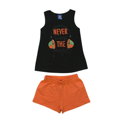 Conjunto Feminino Blusa e Shorts Sortido 9000730 - Pipa 