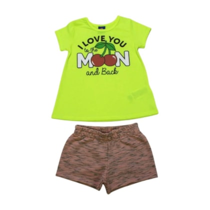 Conjunto Feminino Blusa e Shorts Sortido 9000744 - Pipa