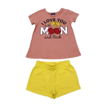 Conjunto Feminino Blusa e Shorts Sortido 9000744 - Pipa