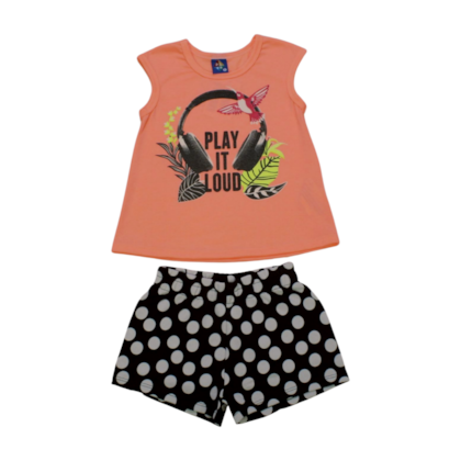 Conjunto Feminino Blusa e Shorts Sortido 9000753 - Pipa 