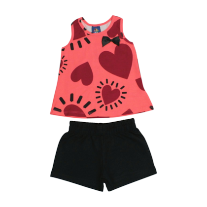 Conjunto Feminino Blusa e Shorts Sortido 9000790 - Pipa