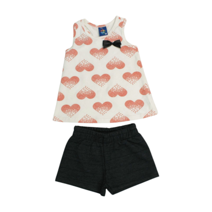 Conjunto Feminino Blusa e Shorts Sortido 9000790 - Pipa