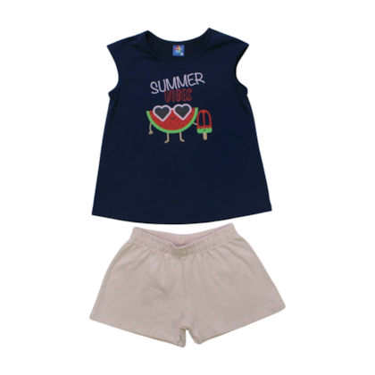 Conjunto Feminino Blusa e Shorts Sortido 9000857 - Pipa 