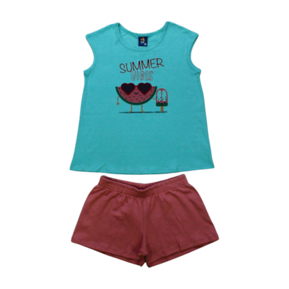 Conjunto Feminino Blusa e Shorts Sortido 9000857 - Pipa 