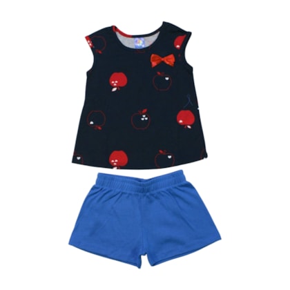 Conjunto Feminino Blusa e Shorts Sortido 9001539 - Pipa